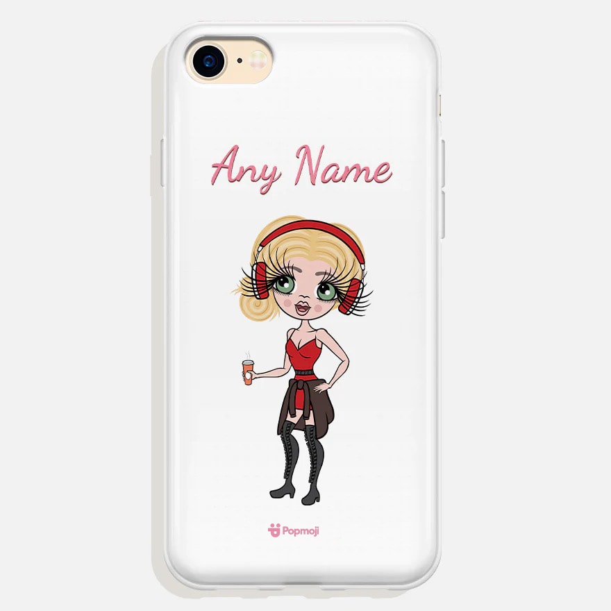 Womens Personalized White Phone Case