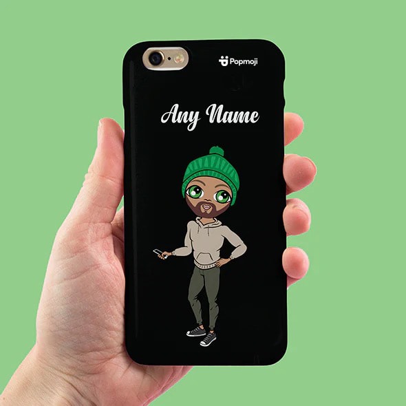 Womens Personalized Black Phone Case