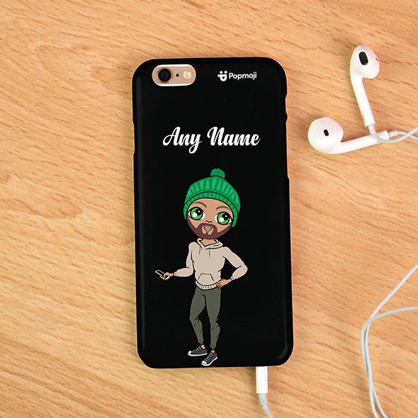 Womens Personalized Black Phone Case