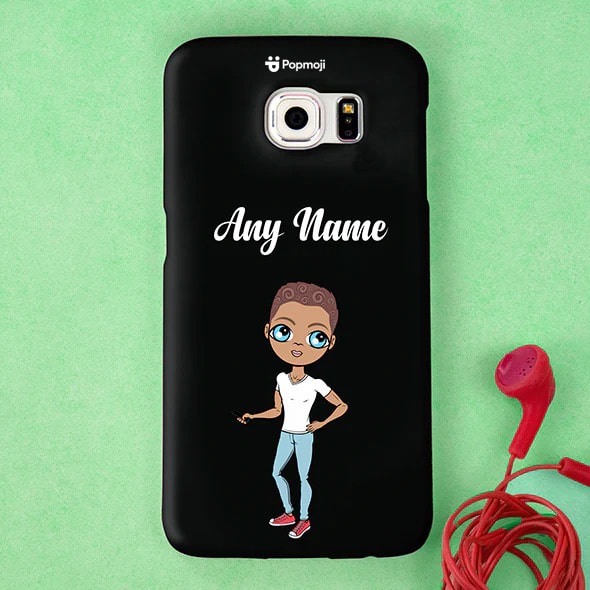 Womens Personalized Black Phone Case