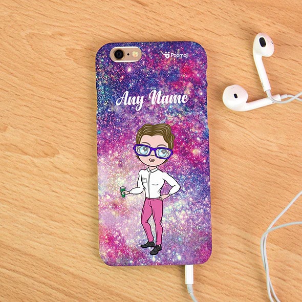 Womens Personalized Glitter Effect Phone Case