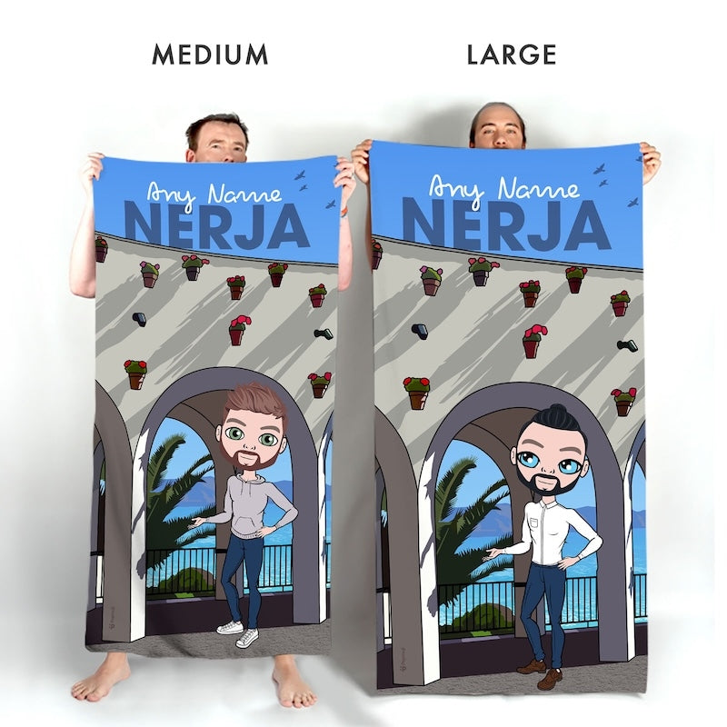 Mens Personalized Nerja Beach Towel - Image 3