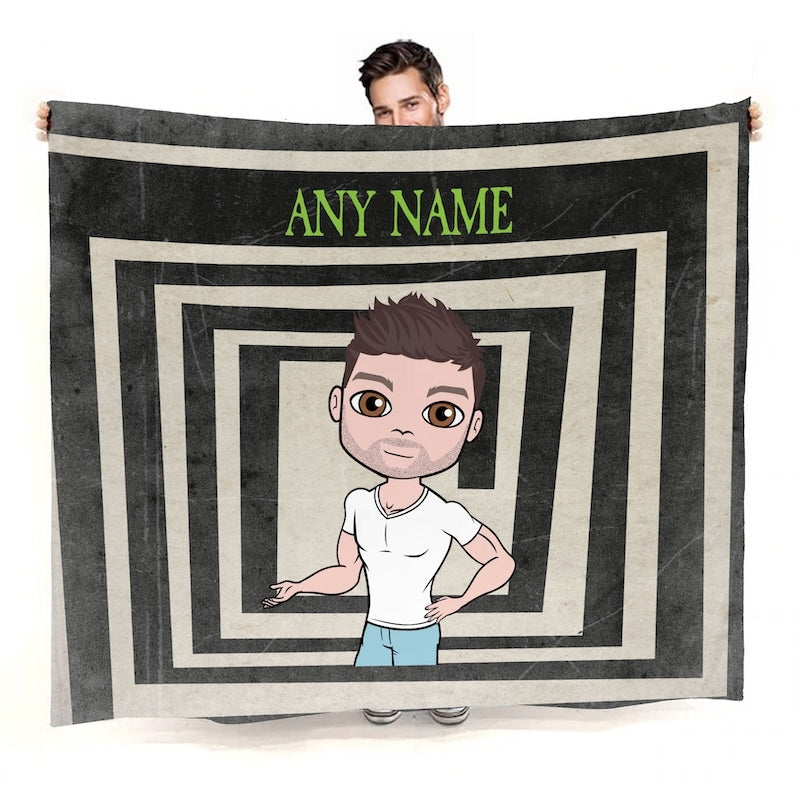 Mens Freaky Funky Box Fleece Blanket - Image 2