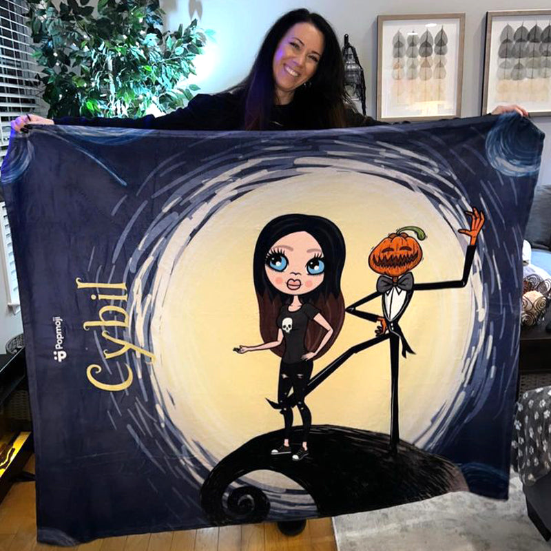 Womens Halloween Nightmare Fleece Blanket