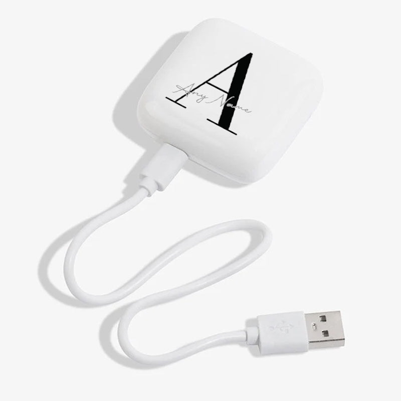 Personalized Name And Inital Wireless Touch Earphones - Image 3