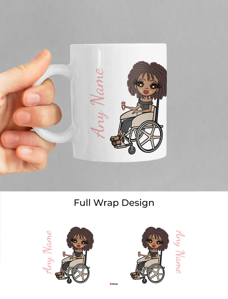 ClaireaBella Wheelchair White Mug - Image 1