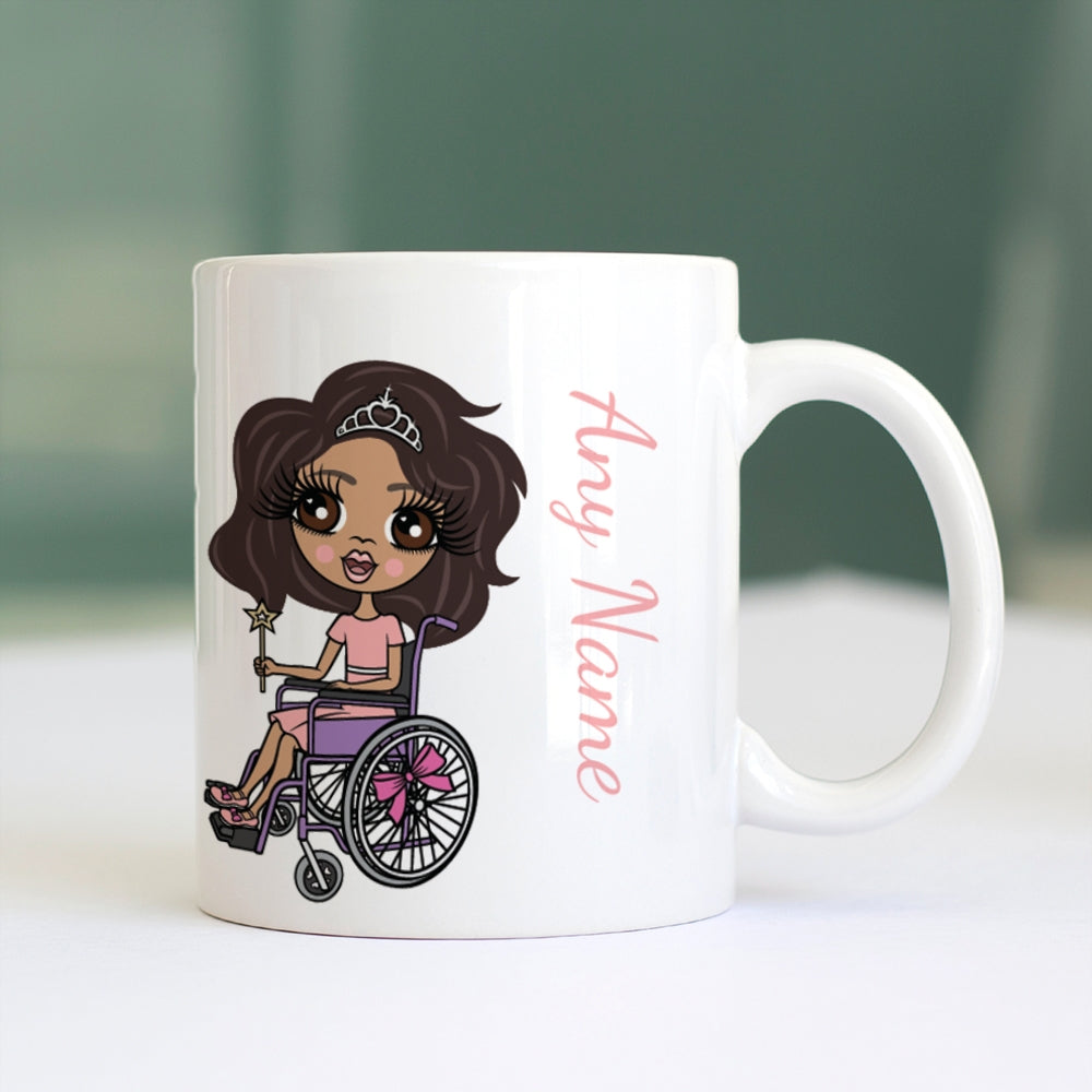 ClaireaBella Girls Wheelchair White Mug - Image 2